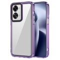 For OnePlus Nord 2T 5G Transparent Acrylic + TPU Shockproof Phone Case(Transparent Purple)