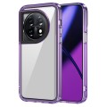 For OnePlus 11/11R/Ace 2 Transparent Acrylic + TPU Shockproof Phone Case(Transparent Purple)