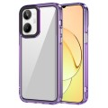 For Realme 10 4G Transparent Acrylic + TPU Shockproof Phone Case(Transparent Purple)