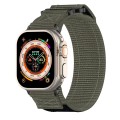 For Apple Watch Ultra 49mm Nylon Hook And Loop Fastener Watch Band(Grey)