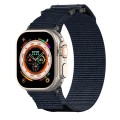 For Apple Watch Series 4 44mm Nylon Hook And Loop Fastener Watch Band(Blue)
