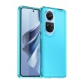 For OPPO Reno10 Global Candy Series TPU Phone Case(Transparent Blue)