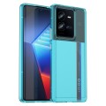 For vivo iQOO 10 Pro Candy Series TPU Phone Case(Transparent Blue)