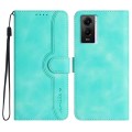 For vivo Y75 5G Global/T1 5G Global Heart Pattern Skin Feel Leather Phone Case(Light Blue)