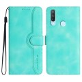 For vivo Y17/Y15/Y12/Y11 Heart Pattern Skin Feel Leather Phone Case(Light Blue)