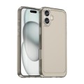 For iPhone 16 Pro Candy Series TPU Phone Case(Transparent Grey)