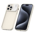 For iPhone 15 Pro Max Aromatherapy Liquid Silicone Phone Case(Beige)