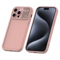 For iPhone 15 Pro Max Aromatherapy Liquid Silicone Phone Case(Pink)