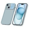 For iPhone 15 Plus Aromatherapy Liquid Silicone Phone Case(Light Cyan)