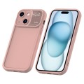 For iPhone 15 Plus Aromatherapy Liquid Silicone Phone Case(Pink)