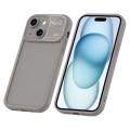 For iPhone 15 Aromatherapy Liquid Silicone Phone Case(Grey)