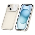 For iPhone 15 Aromatherapy Liquid Silicone Phone Case(Beige)
