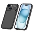 For iPhone 15 Aromatherapy Liquid Silicone Phone Case(Black)