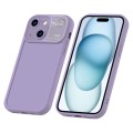 For iPhone 15 Aromatherapy Liquid Silicone Phone Case(Purple)