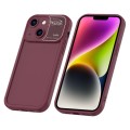 For iPhone 14 Plus Aromatherapy Liquid Silicone Phone Case(Wine Red)