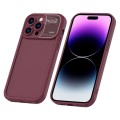 For iPhone 14 Pro Aromatherapy Liquid Silicone Phone Case(Wine Red)