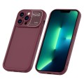 For iPhone 13 Pro Max Aromatherapy Liquid Silicone Phone Case(Wine Red)