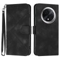 For Xiaomi Redmi A3 Pro Line Pattern Skin Feel Leather Phone Case(Black)