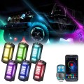 6 in 1 G6 RGB Colorful Car Chassis Light LED Music Atmosphere Light With 4-Button Remote Control