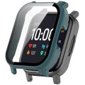 For Xiaomi Haylou Watch 2 LS02 PC + Tempered Film Integrated Watch Protective Case(Pine Green)