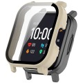For Xiaomi Haylou Watch 2 LS02 PC + Tempered Film Integrated Watch Protective Case(Ivory White)