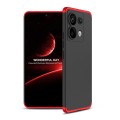 For Xiaomi Redmi Note 13 Pro 5G GKK Three Stage Splicing Full Coverage PC Phone Case(Black Red)
