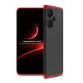 For Xiaomi Redmi Note 13 Pro+ 5G GKK Three Stage Splicing Full Coverage PC Phone Case(Black Red)