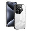 For Tecno Camon 20 Pro 5G 2.5mm Anti-slip Clear Acrylic Hybrid TPU Phone Case(Black)