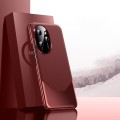 For Honor 100 Pro Electroplated Imitation Ultimate Design PC + Leather Phone Case(Red)