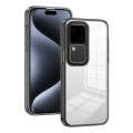 For vivo V30 / V30 Pro 2.5mm Anti-slip Clear Acrylic Hybrid TPU Phone Case(Black)