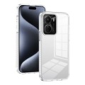 For vivo Y16 2.5mm Anti-slip Clear Acrylic Hybrid TPU Phone Case(Transparent)