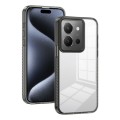 For vivo Y36 4G / Y78 5G 2.5mm Anti-slip Clear Acrylic Hybrid TPU Phone Case(Black)