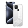 For OPPO A15 / A15s 2.5mm Anti-slip Clear Acrylic Hybrid TPU Phone Case(Transparent)