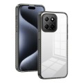 For Honor X8 5G 2.5mm Anti-slip Clear Acrylic Hybrid TPU Phone Case(Black)