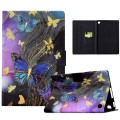 For Amazon Kindle Fire HD10 2021/2023 Voltage Painted Smart Leather Tablet Case(Gold Butterflies)