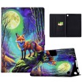 For Amazon Kindle Fire HD8 2020/2022 Voltage Painted Smart Leather Tablet Case(Moonlight Fox)