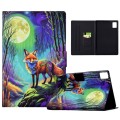 For Lenovo Tab M11/ Xiaoxin Pad 11 2024 Voltage Painted Smart Leather Tablet Case(Moonlight Fox)