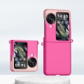 For OPPO Find N3 Flip Gradient Color Skin Feel PC Full Coverage Shockproof Phone Case(Gradient Rose