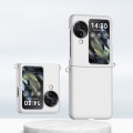 For OPPO Find N3 Flip Gradient Color Skin Feel PC Full Coverage Shockproof Phone Case(White)