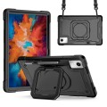 For Lenovo Tab M11/ Xiaoxin Pad 11 2024 Handle Robot Silicone Hybrid PC Tablet Case(Black)