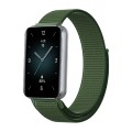 For Honor Band 9 Woven Nylon Loop Watch Band(Army Green)