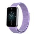 For Honor Band 9 Woven Nylon Loop Watch Band(Purple)