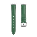 For Honor Band 9 Genuine Leather Watch Band(Green)
