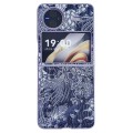 For vivo X Flip Embroidery Style Full Coverage Phone Case(Blue)