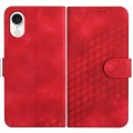 For ZTE Libero 5G IV YX0060 Elephant Head Embossed Phone Leather Case with Lanyard(Red)