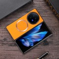 For vivo X Fold3 Pro CD Magsafe Magnetic Cloth Texture Phone Case(Orange)
