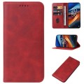 For TCL 50 SE Magnetic Closure Leather Phone Case(Red)