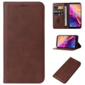 For TCL 501 Magnetic Closure Leather Phone Case(Brown)