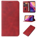 For TCL 501 Magnetic Closure Leather Phone Case(Red)