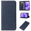 For TCL 502 Magnetic Closure Leather Phone Case(Blue)